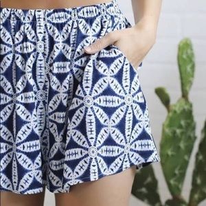 Show Me Your MuMu Mini Wagon Wheel Cabana Shorts